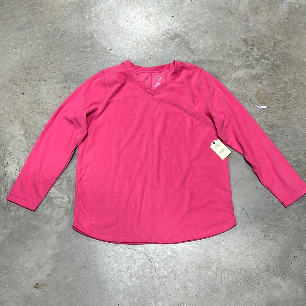 St Johns Bay Brand Pink Polyester Top  Size Xl  Y73
